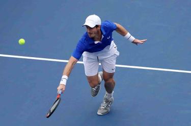 Andy Murray regresó a un juego de singles con descalabro. Foto: AFP
