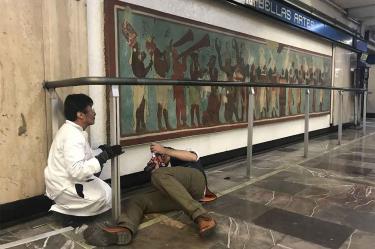 El Mural de Bonampak es una réplica de los frescos de la cultura Maya. Foto: Jonás López