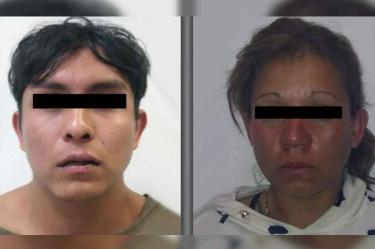 Fueron detenidos dos personas identificadas como Elizabeth “N”, alias “La Güera”, de 38 años de edad, y Carlos Manuel “N”, de 18 años.