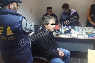 El arresto lo realizó la Policía Federal Argentina. Foto Twitter: @GermanMonaco