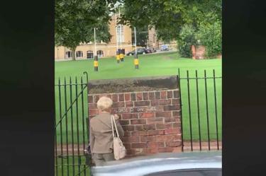 Abuelita grafitera de 71 años se rebela contra el Brexit