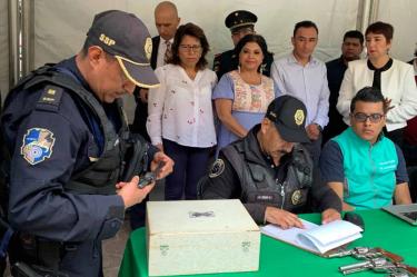 Van 558 armas de fuego recuperadas en Iztapalapa por desarme