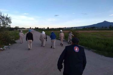 Guardia Nacional y Pemex trabajan para contener fuga de gas en Puebla