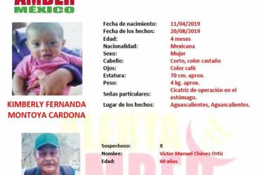 Abuelito se roba a bebé de 4 meses en Aguascalientes 