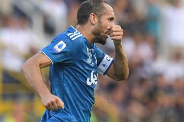 Giorgio Chiellini marcó el gol del triunfo ante el Parma en la primera jornada de la Serie A. Foto: Reuters