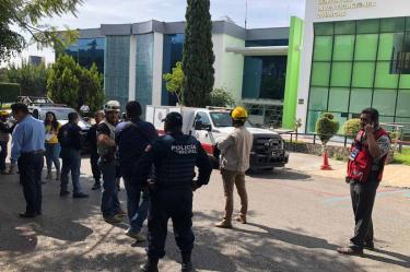Ya se encuentra en el lugar personal de Protección Civil, Policía municipal y estatal, Guardia Nacional y bomberos. Foto: Notimex
