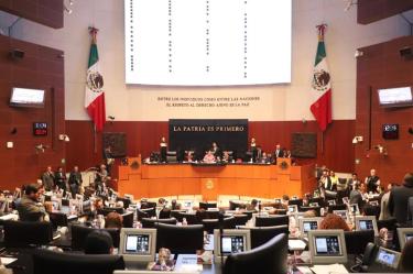 El Senado aprobó, en lo general, con 98 votos a favor, 22 en contra del PAN y una abstención, la Reforma Constitucional de Revocación de Mandato. Foto: @NoticiaCongreso