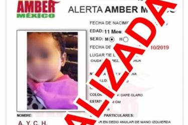 Hallan con vida a bebé robada en Chihuahua