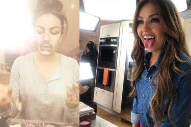 Thalía presumió su disfraz en redes sociales.