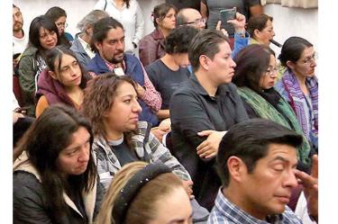 La reunión entre talleristas y autoridades culturales fue en el Museo de la CDMX. Foto: Elizabeth Velázquez