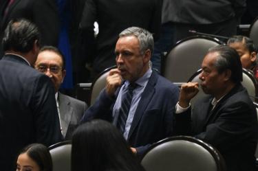 El diputado con licencia Alfonso Ramírez Cuéllar dio por hecho que él es el legítimo presidente electo del partido. Foto: Cuartoscuro