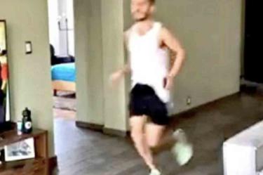 El joven le dio más de 3500 vueltas a la sala. Foto: Facebook Juan Carlos Blanco