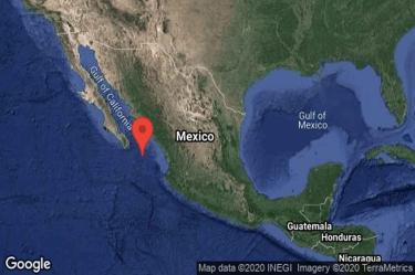 El Servicio Geológico de Estados Unidos registró un sismo en el Océano Pacífico, al oeste de México, en la madrugada del viernes / Foto: @SismologicoMX