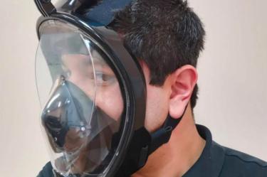 La máscara de buceo protege el rostro de posibles partículas exteriores. Foto: @ConectaTECmx
