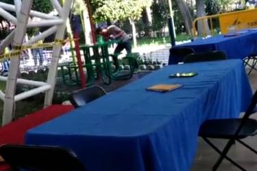 Se aprovechan los espacios públicos abiertos como las plazas y parques remodelados, que paulatinamente se han abierto al 30 por ciento de su capacidad. Foto: Especial