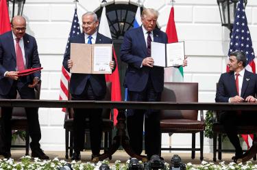 Israel sella acuerdos históricos con Emiratos Árabes y Bahrein 