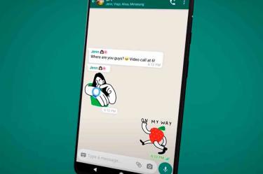 La aplicación de mensajería ha introducido en la versión beta v2.20.202.8 para Android un nuevo paquete de stickers. Foto: whatsapp