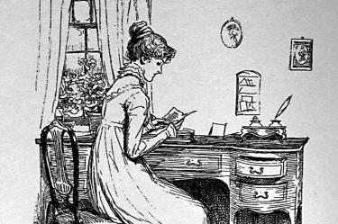 Este dibujo abre Orgullo y prejuicio, de Jane Austen.Imágenes: Cortesía Editorial RBA