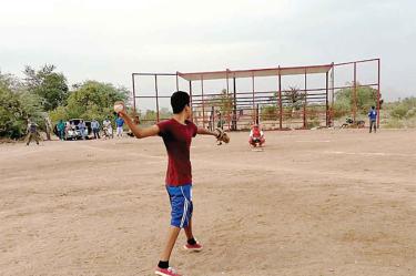 Este es el montículo donde Valenzuela comenzó a jugar beisbol. Fotos: Héctor Linares