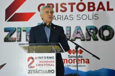 ‘Michoacán ocupa de un gobierno solidario que genere las condiciones de seguridad y estímulos para inversión, para que la gente salga adelante’, aseguró el senador Cristóbal Arias Solís.