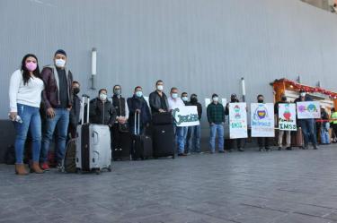 Brigada del IMSS Coahuila viaja a CDMX para atender covid  
