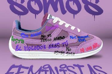 Panam saca tenis feministas sobre el 8M y los tunden en redes. Foto: Facebook Panam