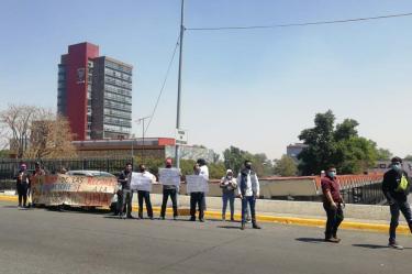 Con manifestación, sindicato de la UNAM pide respeto a contrato colectivo