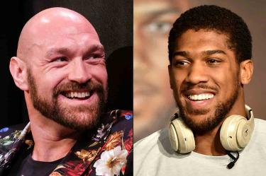 Tyson Fury y Anthony Joshua se enfrentarían el 14 de agosto en Arabia Saudita. (AFP)