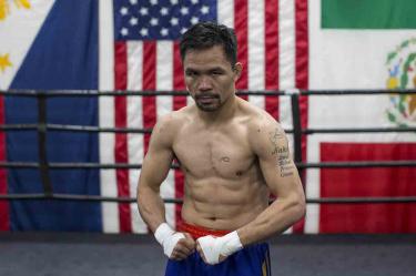 Manny Pacquiao no ha tenido un combate desde 2019. (AFP)