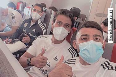 La Selección Mexicana Olímpica va rumbo a España. (Foto del Instagram de Alexis Vega)