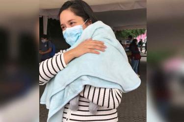 Wendy Alcalá, habitante de la alcaldía Cuauhtémoc, recibió la segunda dosis de la vacuna anticovid.