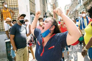 Los días 11 y 12 de julio miles de cubanos salieron a las calles a protestar contra el gobierno castrista / Foto: AP