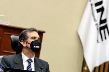 El consejero presidente del INE, Lorenzo Córdova, durante una conferencia el pasado 29 de julio. Foto archivo: Cuartoscuro