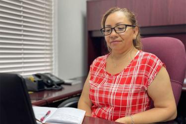 Secretaria de Honestidad y Función Pública de Baja California, Vicenta Espinosa Martínez. Foto: Twitter @BC_SHFP