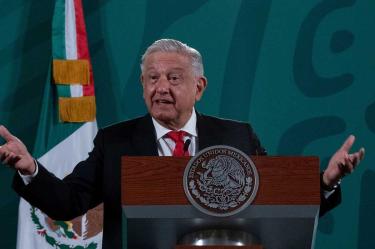 El presidente Andrés Manuel López Obrador durante la conferencia matutina/Cuartoscuro