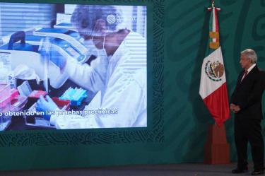 El presidente Andrés Manuel López Obrador durante la conferencia matutina/Cuartoscuro