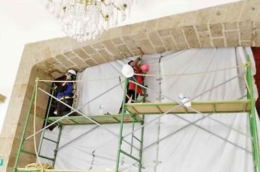 En algunas partes de los inmuebles históricos era evidente el deterioro, por lo que se destinaron recursos para repararlos. Fotos: Especial