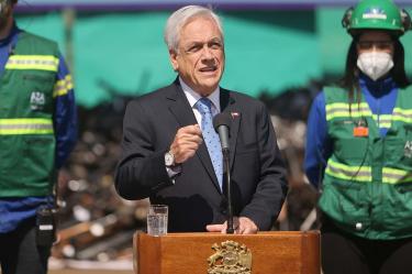El presidente Piñera estaba acusado de irregularidades en la venta de una empresa minera. Foto: Reuters