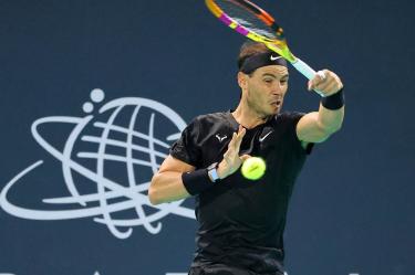 Recientemente, Rafa Nadal participó en el torneo de exhibicón Mubadala World Tennis Championship en Abu Dhabi (AFP)