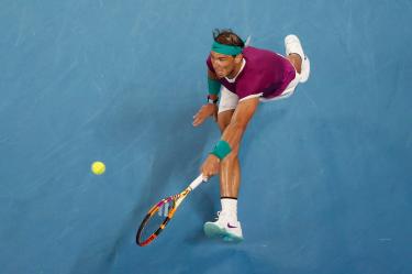 Rafael Nadal tuvo cuatro aces de partido (Fotos: Reuters)