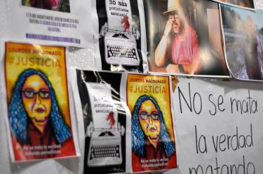 Periodistas se manifestaron el 25 de enero para exigir un alto a las agresiones y asesinatos de comunicadores. Foto archivo: Cuartoscuro