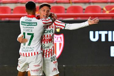 Heriberto Jurado le dio la victoria a los Rayos del Necaxa. (Mexsport)
