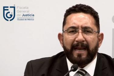Ulises Lara, vocero de la Fiscalía capitalina, señaló que los supuestos argumentos vertidos en el video que circula en redes sociales no corresponden con la "realidad". Foto: Especial