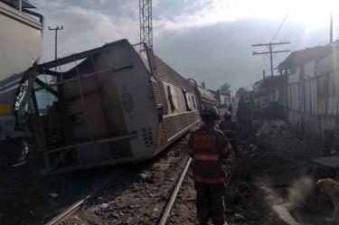 Son constantes los accidentes en esta zona por donde pasa el tren. Foto: @PCB_Ecatepec