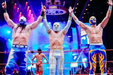 Euforia, Místico y Soberano Jr se llevan la lucha estelar del Viernes Espectacular en la Arena México (Foto tomada de @CMLL_OFICIAL)