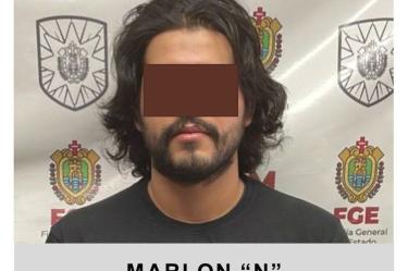 Imagen de Marlon N, novio de Monserrat y detenido por su feminicidio 