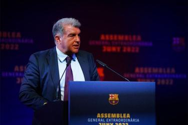 Joan Laporta, presidente del FC Barcelona
