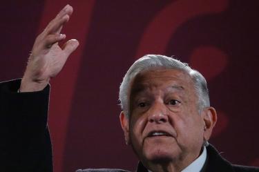 Andrés Manuel López Obrador en conferencia de prensa