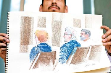El artista plástico mexicano y activista por los derechos humanos Andrei Rentería