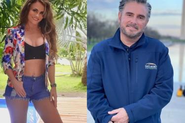 Actores Aura Cristina y Harry Geithner